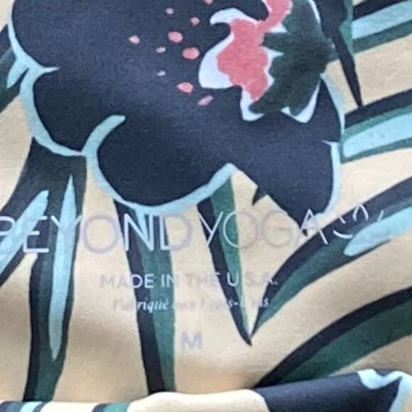 NWT, BEYOND YOGA, Size M, Sunrise Yellow with floral print - Picture 5 of 6